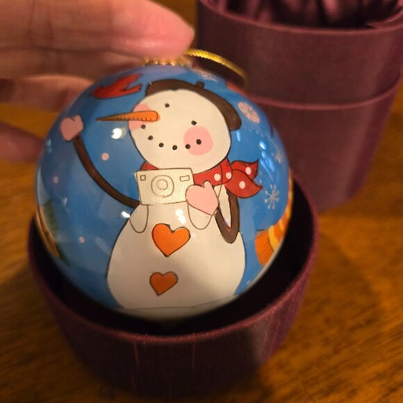 Pier 1 Li Bien Snowman Christmas Tree Ornament - Picture 4 of 9